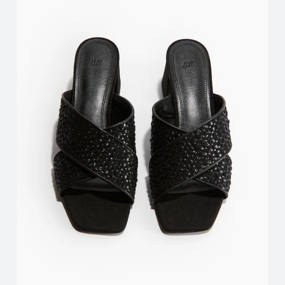 👡WOVEN BLOCK SANDALS👡